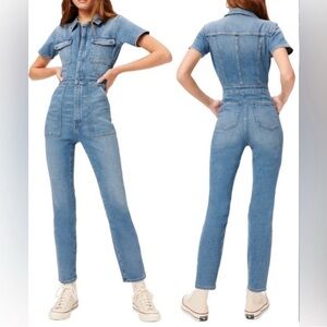 Good American Fit for Success Denim Jumpsuit